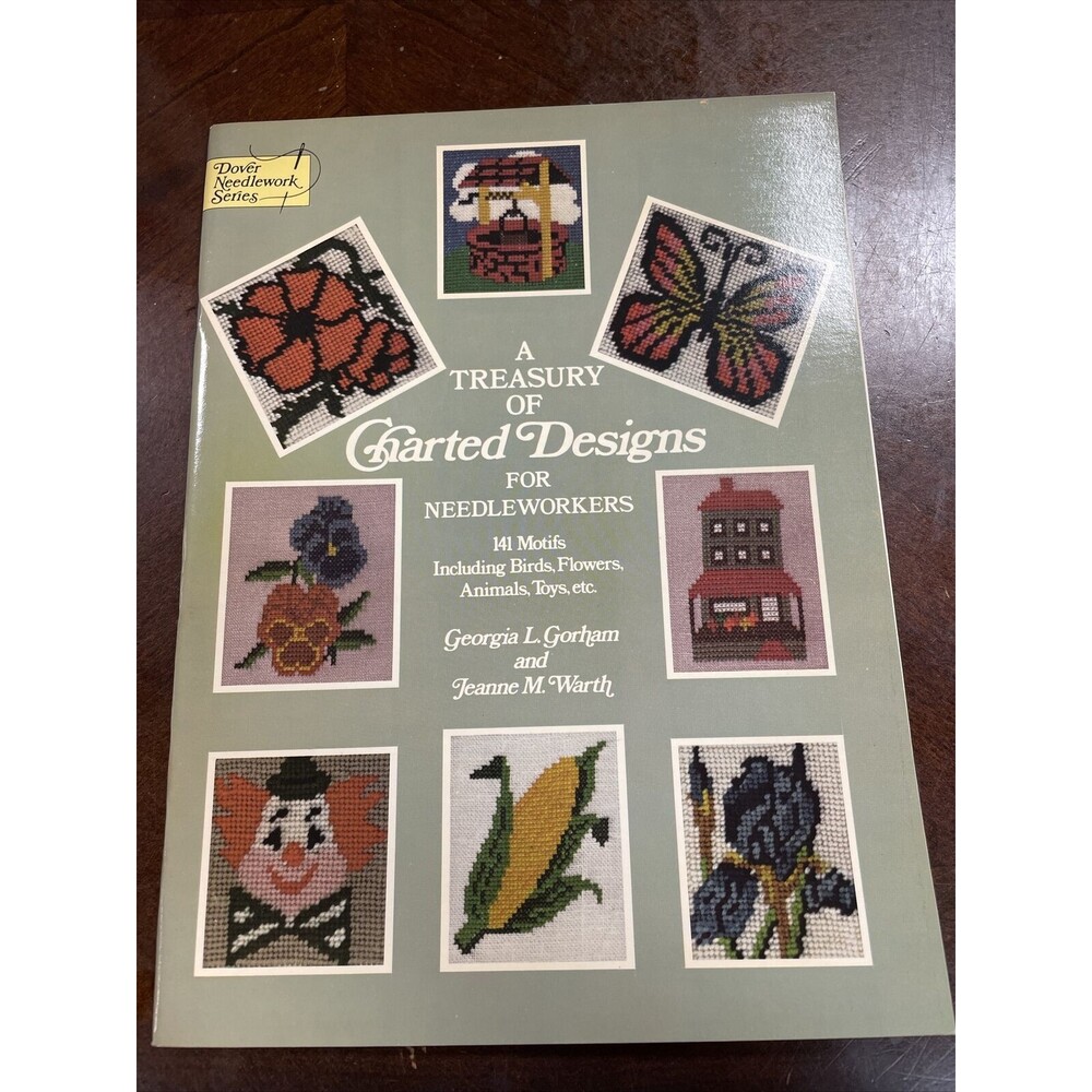 Vintage 1977 Treasury of Charted Designs For Needleworkers Patterns Dover Series